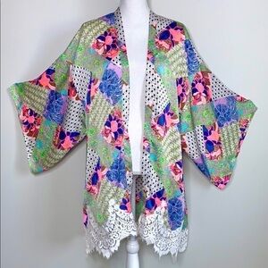 Victoria’s Secret Bali Patchwork Kimono Robe